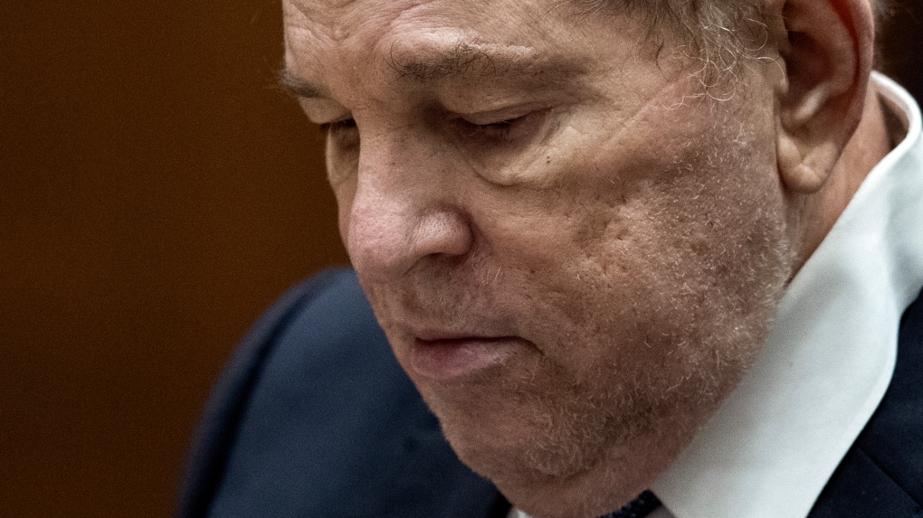 Former film producer Harvey Weinstein appears in court at the Clara Shortridge Foltz Criminal Justice Center in Los Angeles, Calif., on Oct. 4 2022. (Etienne Laurent/Pool Photo via AP)