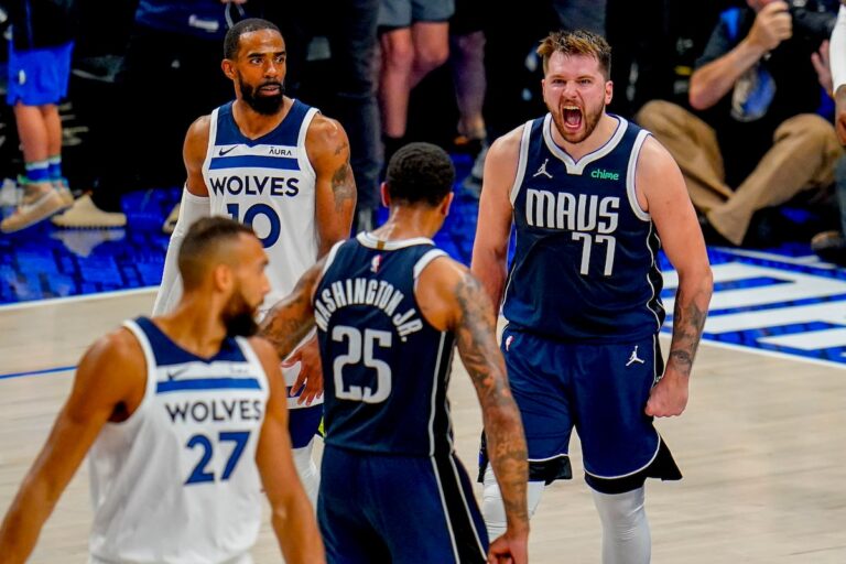 Les plus proches Luka Doncic et Kyrie Irving ont les Mavs sur le point de balayer les Wolves en finale Ouest