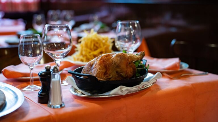 A dish served at Chez l'Ami Louis restaurant in Paris. (LVMH via CNN Newsource)