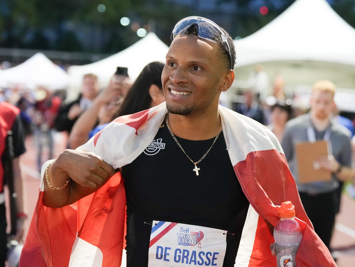 De Grasse et Leduc remportent les épreuves de 100 mètres aux essais canadiens d'athlétisme