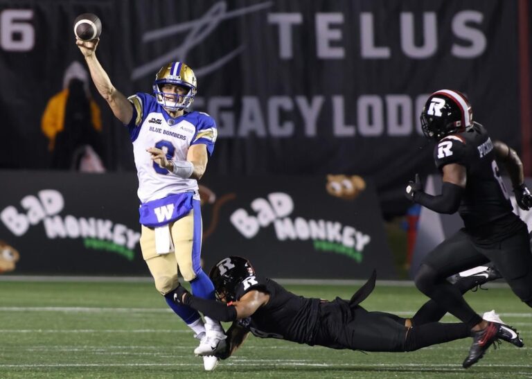 Collaros et les Bombers cherchent à connaître un début lamentable pour la saison 2024 de la LCF