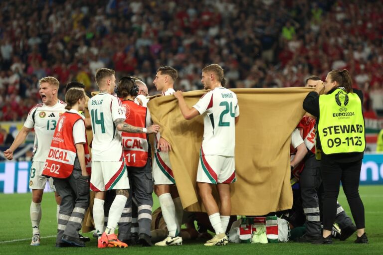 Le Hongrois Barnabas Varga va subir une intervention chirurgicale pour des fractures du visage alors que l'UEFA défend sa réponse médicale