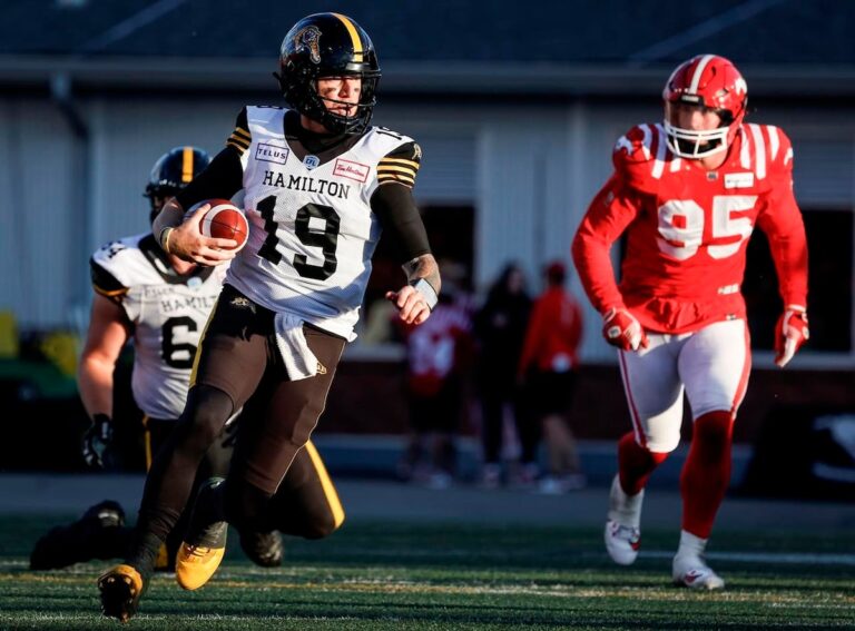 Le quart-arrière des Tiger-Cats de Hamilton ne croit pas que ses prouesses en course inquiètent les Roughriders
