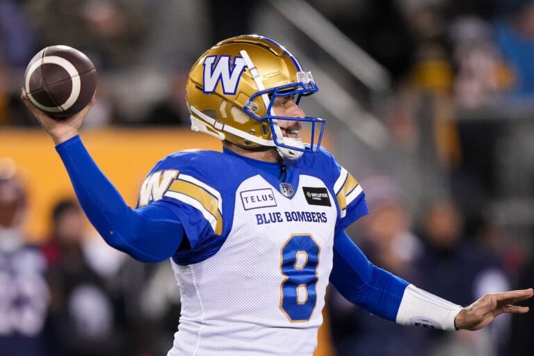 Les Blue Bombers, talentueux et profonds, visent une cinquième participation consécutive à la Coupe Grey