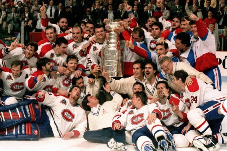 Les champions de la Coupe Stanley de Montréal en 1993 regardent les Oilers mettre fin à la disette du Canada