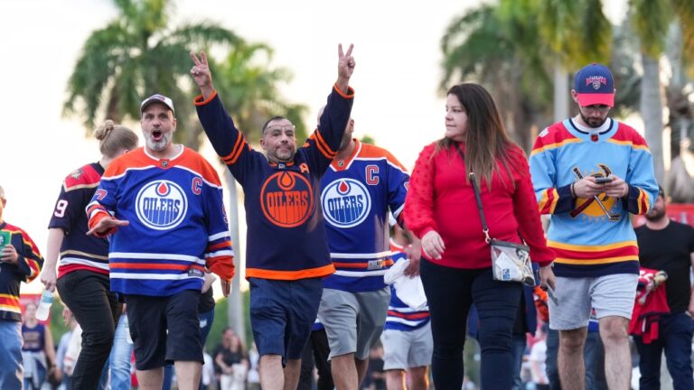 Les fans des Oilers voyagent en grand nombre pour encourager leur équipe à remporter la Coupe Stanley