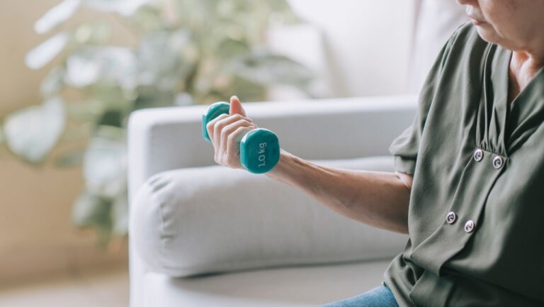 Weighted exercises showed the greatest impact for recently retired healthy people, a new study showed. (Edwin Tan/E+/Getty Images via CNN Newsource)