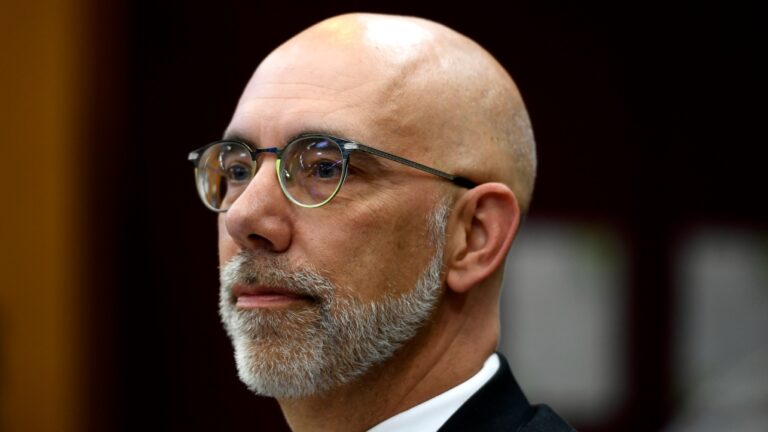 Parliamentary Budget Officer Yves Giroux prepares to appear before a committee in Ottawa, on Monday, June 13, 2022. (Justin Tang/The Canadian Press)