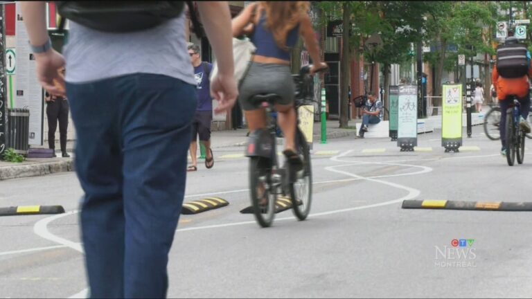 Des ralentisseurs pour ralentir les cyclistes sur le Plateau