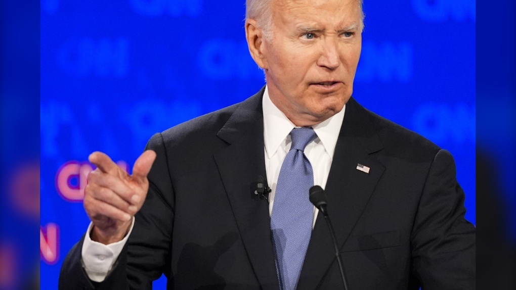 U.S. President Joe Biden, speaks during a presidential debate hosted by CNN with Republican presidential candidate former President Donald Trump, June 27, 2024, in Atlanta. (AP Photo/Gerald Herbert, File)