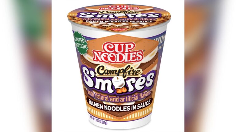 Cup Noodles is launching a s'mores-flavoured instant ramen. (Courtesy Cup Noodles via CNN Newsource)