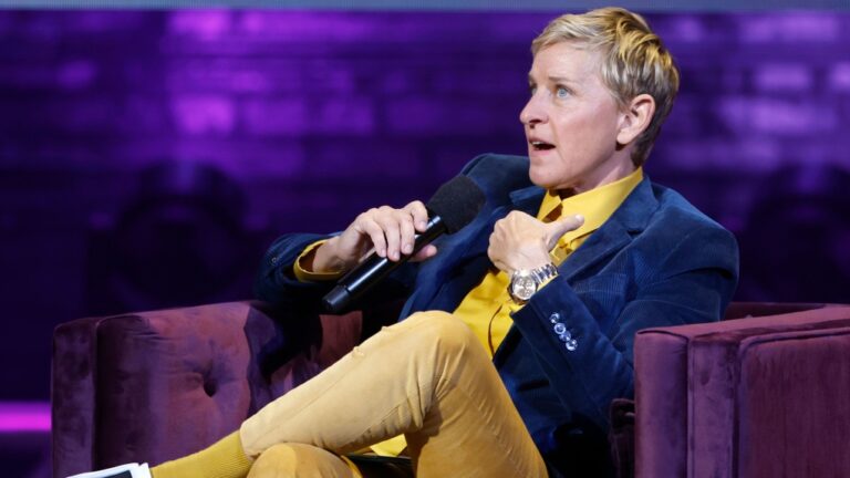 Ellen DeGeneres seen in 2022 says she is 'done' after her Netflix special. (Tasos Katopodis/Getty Images via CNN Newsource)