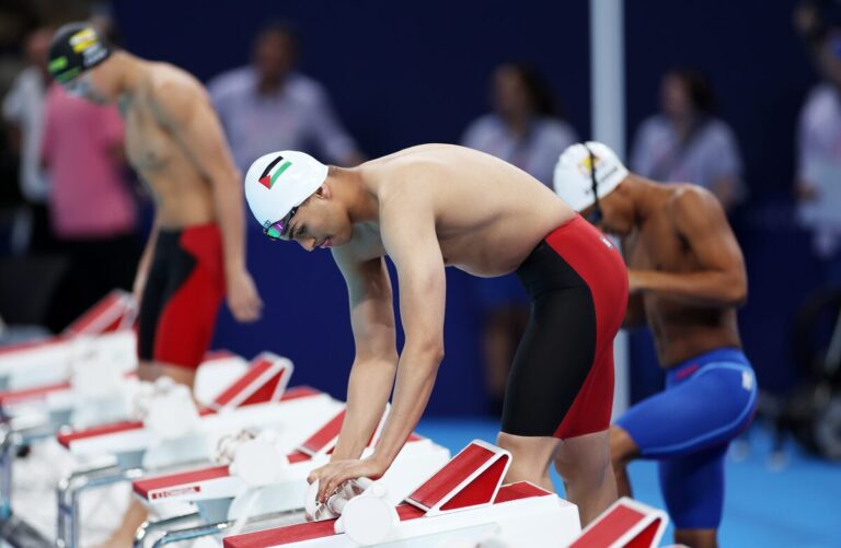JO de Paris : un nageur palestinien souhaite contribuer un jour à la construction d'infrastructures sportives pour redonner espoir aux gens
