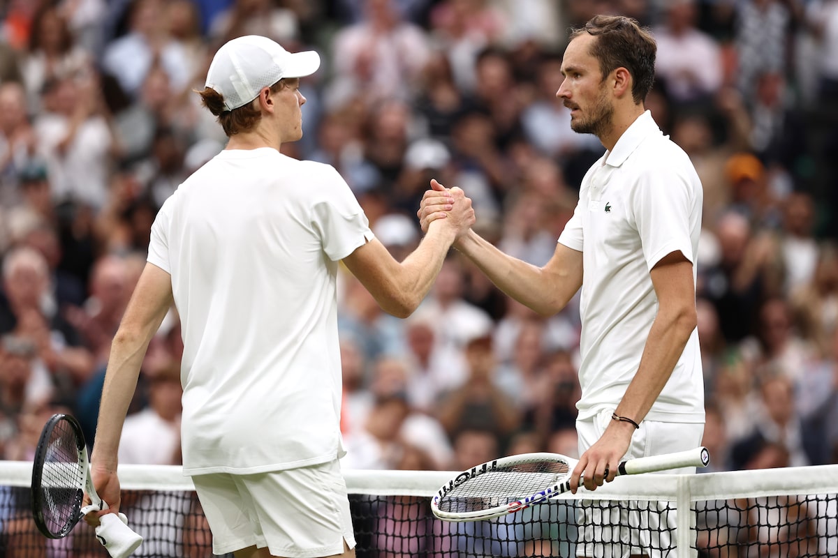 Jannik Sinner, tête de série numéro 1, perd face à Daniil Medvedev en cinq sets à Wimbledon