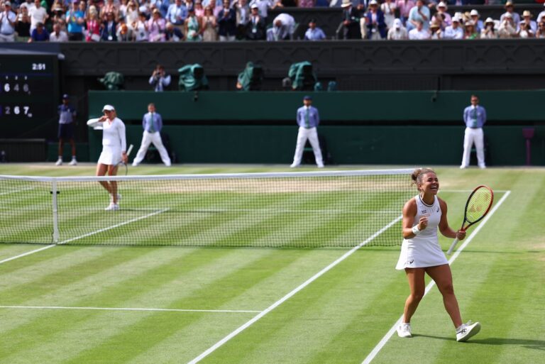 Jasmine Paolini bat Donna Vekic à Wimbledon et atteint la deuxième finale consécutive en Grand Chelem