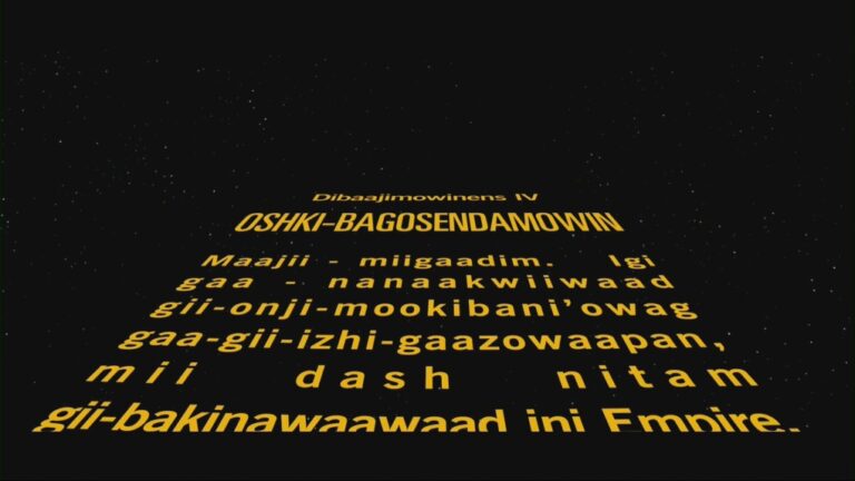 La version en langue ojibwée de Star Wars sera disponible dans les cinémas de Winnipeg