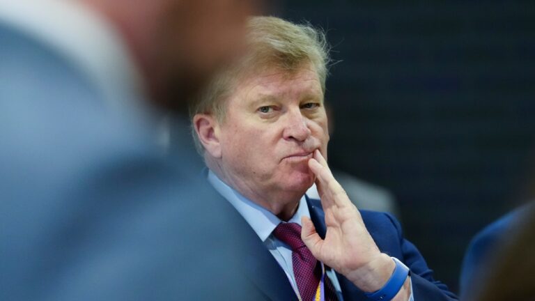 Tom Clark, Canada's consular general to New York, attends a conference In Philadelphia on May 21, 2024. (Sean Kilpatrick / The Canadian Press)