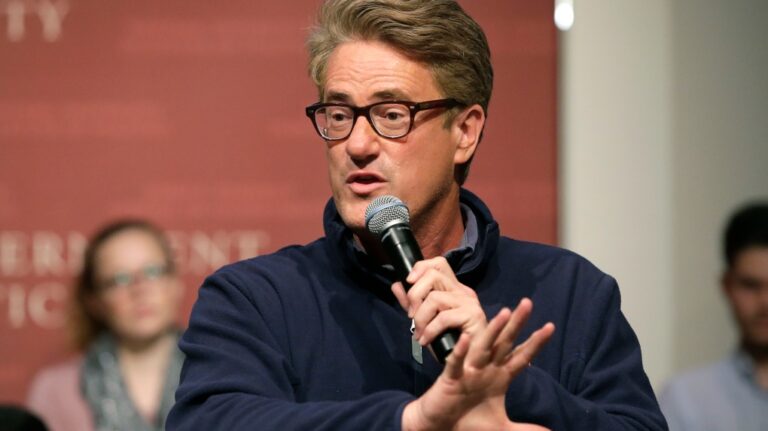 MSNBC “Morning Joe” host Joe Scarborough takes questions from the audience, Oct. 11, 2017, on the campus of Harvard University, in Cambridge, Mass. (AP Photo/Steven Senne, File)