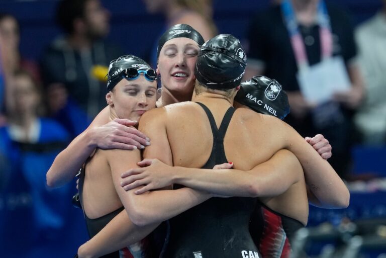 Le Canada rate la médaille au relais féminin, malgré le redressement rapide de McIntosh après avoir remporté l'argent