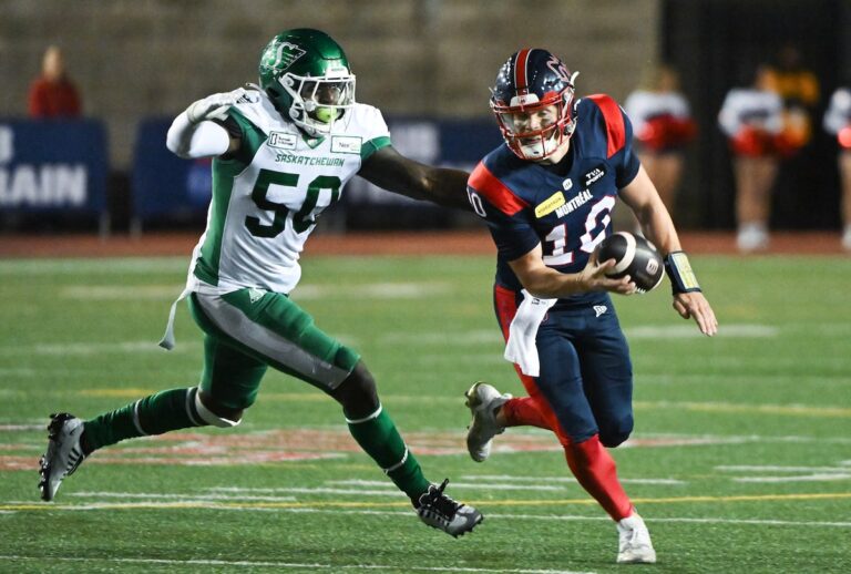 Le quart-arrière de troisième ligne Davis Alexander permet aux Alouettes de battre les Roughriders 20-16