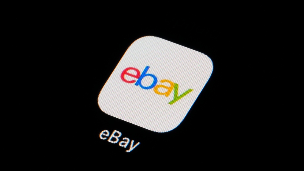 FILE - The eBay app icon is seen on a smartphone, Tuesday, Feb. 28, 2023, in Marple Township, Pa. (AP Photo/Matt Slocum, File)