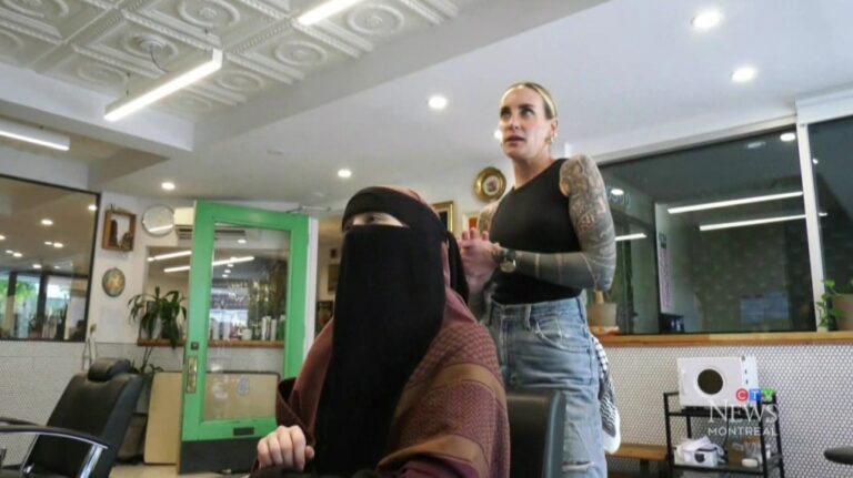Le salon de coiffure de Montréal s'adresse aux femmes portant un voile sur le visage ou la tête