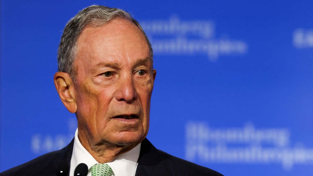 Former mayor of New York Michael Bloomberg speaks during the Earthshot Prize Innovation Summit in New York City on September 19, 2023. (Shannon Stapleton/Pool via Reuters via CNN Newsource)