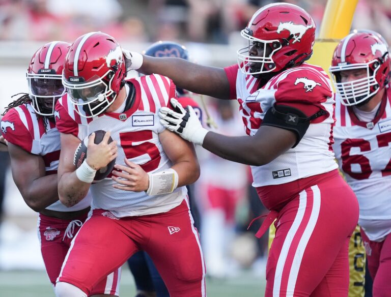 Les Alouettes se ressaisissent pour vaincre les Stampeders 30-26, conservant ainsi leur invincibilité de cinq matchs
