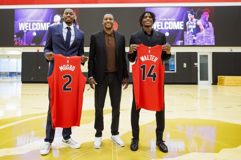 Les Raptors signent les choix de repêchage 2024 Walter, Mogbo et Shead