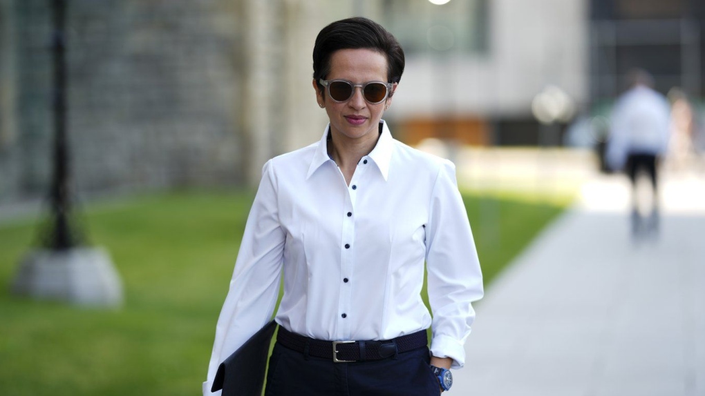 Conservative deputy leader Melissa Lantsman arrives to Parliament Hill in Ottawa on Wednesday, June 19, 2024. (The Canadian Press/Sean Kilpatrick)