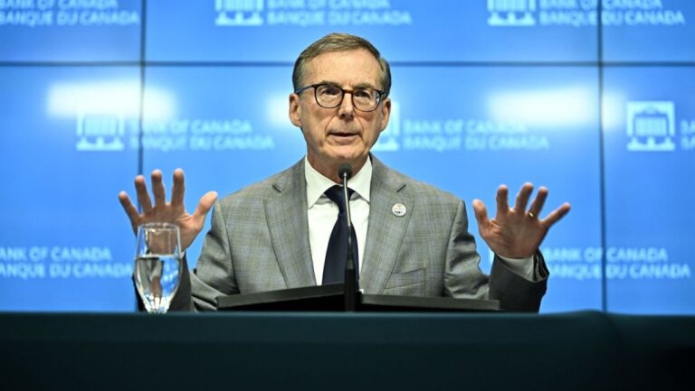 Governor of the Bank of Canada Tiff Macklem speaks during a news conference on the Bank of Canada's rate announcement in Ottawa on June 5, 2024. THE CANADIAN PRESS/Justin Tang