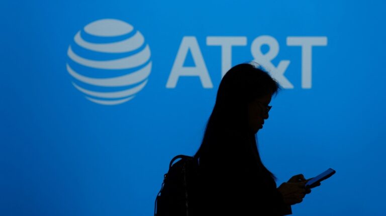 AT&T blamed an 'illegal download' on a third-party cloud platform that it learned about in April – just as the company was grappling with an unrelated major data leak. (Pau Barrena / AFP / Getty Images via CNN Newsource)