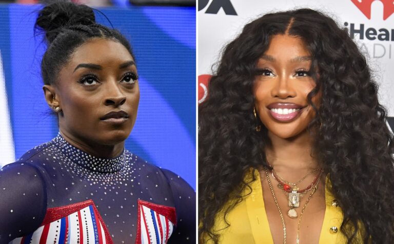 SZA montre ses talents de gymnaste lors d'un concours de poirier avec Simone Biles