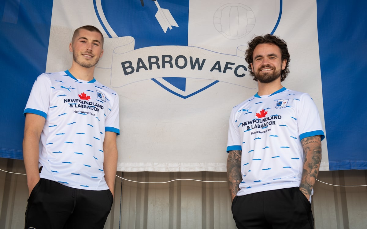 Terre-Neuve tente d'attirer de nouveaux immigrants d'Angleterre avec des publicités sur les maillots d'un club de football professionnel