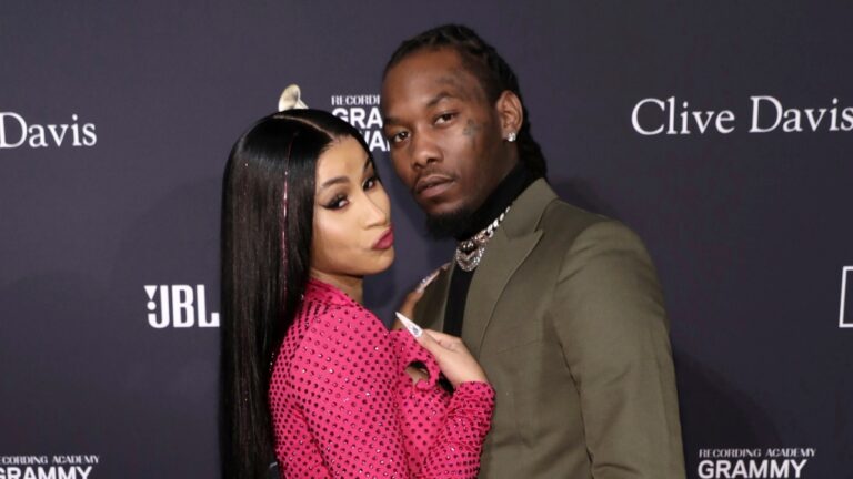 FILE - Cardi B, left, and Offset arrive at the Pre-Grammy Gala And Salute To Industry Icons in Beverly Hills, Calif. on Jan. 25, 2020. (Photo by Mark Von Holden/Invision/AP, File)