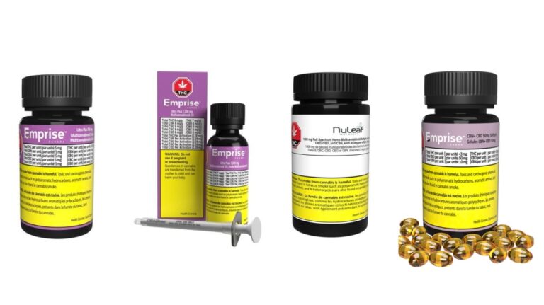 Recalled cannabis extract products by iNaturally Organic Inc. are shown in this image provided by Health Canada. (Health Canada)