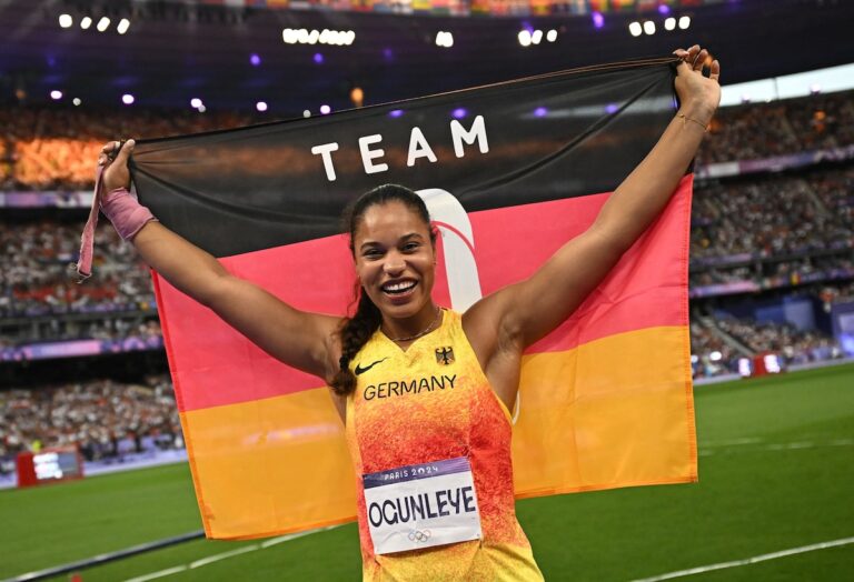 JO de Paris : l'Allemande Ogunleye remporte l'or au lancer du poids féminin