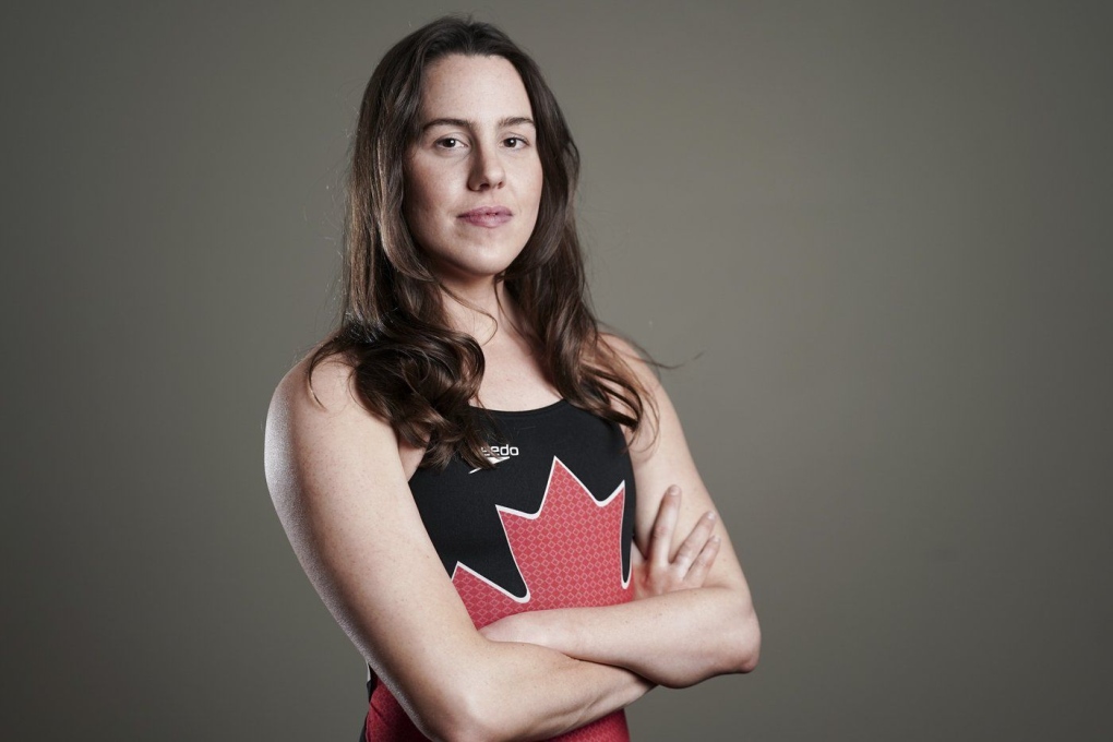 Canada's most decorated para swimmer the last decade heads into her fourth Paralympic Games owning world records in three events. Canadian Para-Swimmer Aurelie Rivard poses for a photograph in Toronto, on Thursday, Feb 29, 2024. (Arlyn McAdorey / The Canadian Press)