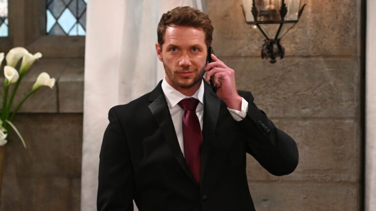 This image released by ABC shows Johnny Wactor in character as Brando Corbin from the daytime series "General Hospital." (Scott Kirkland/ABC via AP)