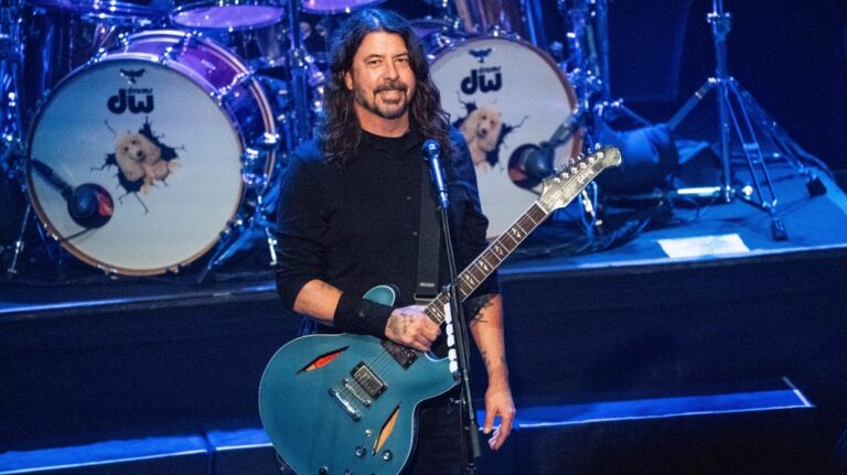 Dave Grohl of Foo Fighters performs during an Austin City Limits live taping Thursday, Oct. 12, 2023, in Austin, Texas. (Photo by Amy Harris / Invision / AP)