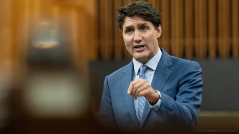 Prime Minister Justin Trudeau rises during Question Period, in Ottawa, Wednesday, June 19, 2024. (THE CANADIAN PRESS/Adrian Wyld)