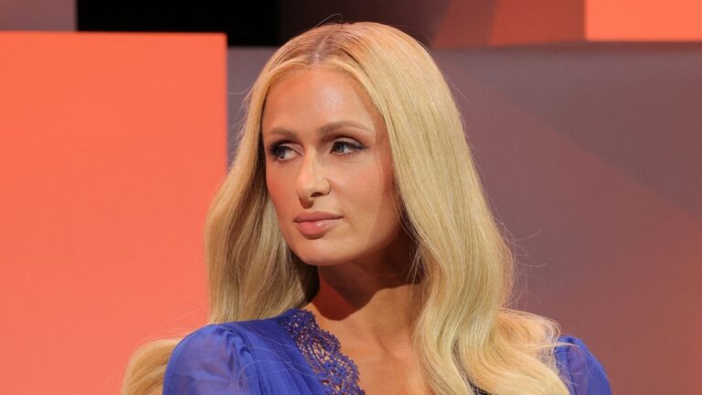Paris Hilton is pictured in New York City in May. (Andrew Kelly/Reuters via CNN Newsource)