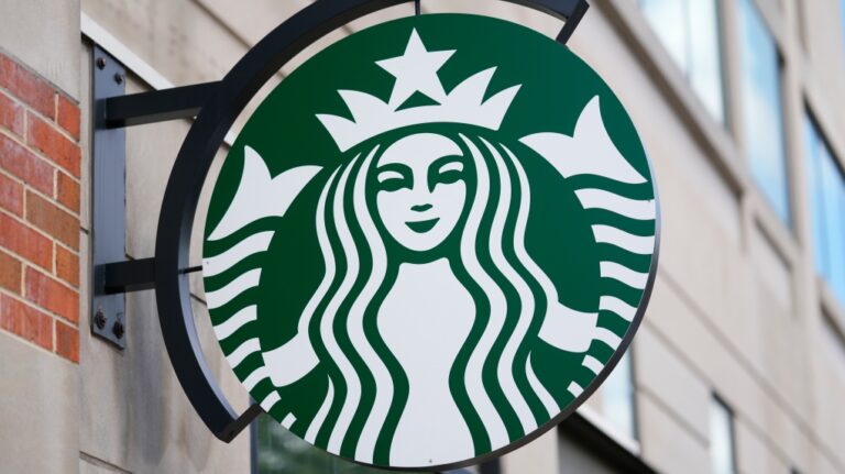 A sign at a Starbucks is displayed in Philadelphia, Wednesday, May 1, 2024. (Matt Rourke / AP Photo)