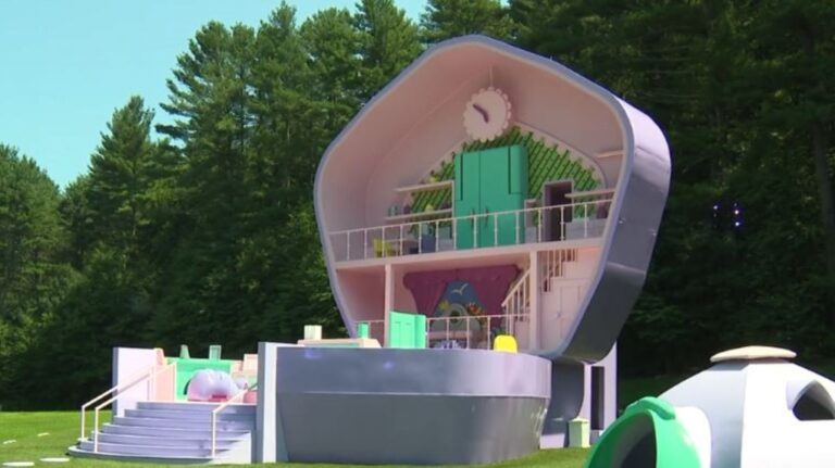 A life-sized replica of Polly Pocket's house is now available to rent through Airbnb in honor of the doll's 35th anniversary. (WBZ via CNN Newsource)