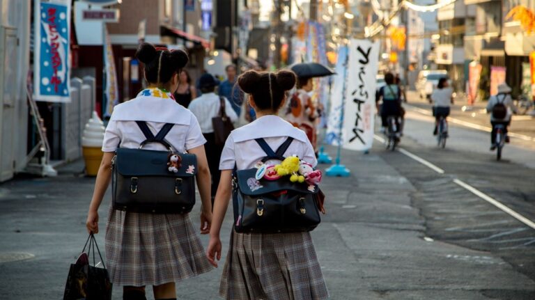 Japanese students photographed afterschool in Nara in 2013. (Zhang Peng / LightRocket / Getty Images)