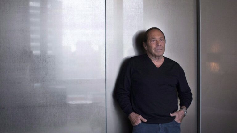Singer Paul Anka is pictured in a Toronto hotel room as he promotes his book "My Way" on Tuesday April 16, 2013. THE CANADIAN PRESS/Chris Young