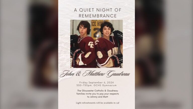 Cérémonie commémorative pour Johnny et Matthew Gaudreau à leur lycée du New Jersey