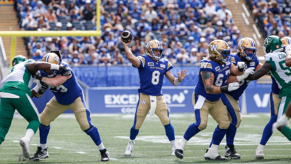 Les Blue Bombers rendent visite aux Elks alors que les meilleures équipes de l'Ouest s'affrontent
