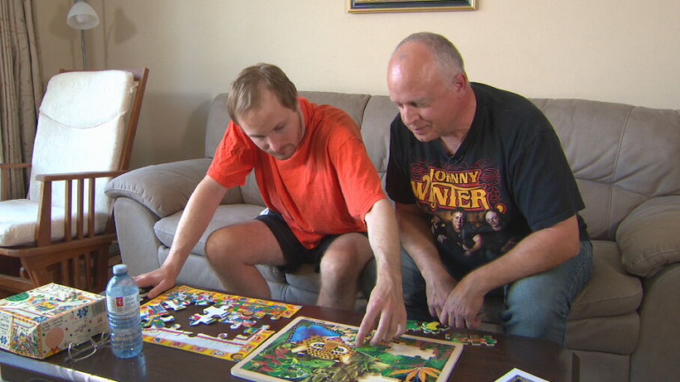 Andrew Kavchak and his 23-year-old son Steven.
