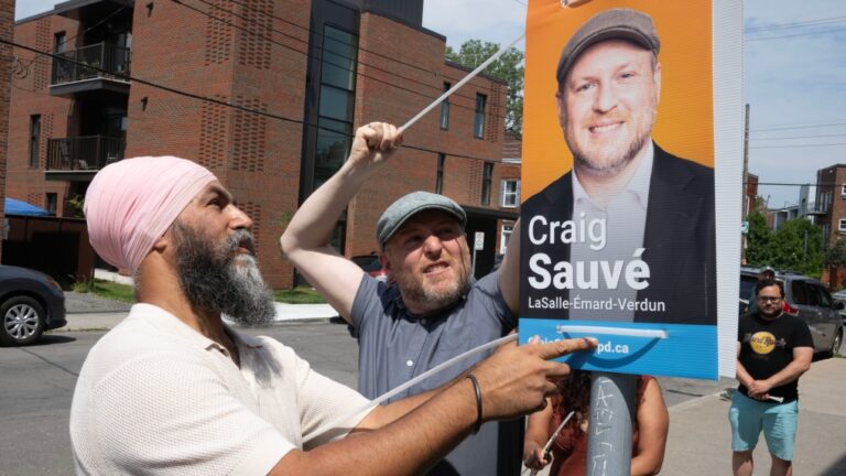 Aucune photo de Trudeau sur les pancartes électorales dans la circonscription de Montréal avant les élections partielles